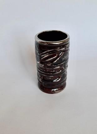 Керамическая цветочная ваза / керамическая ваза в стиле этно / декор для помещений /3 фото