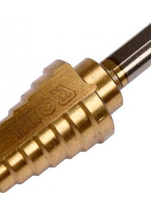 Свердло ступеневе конусне для металу 14-26 мм yato 70/40 мм yt...