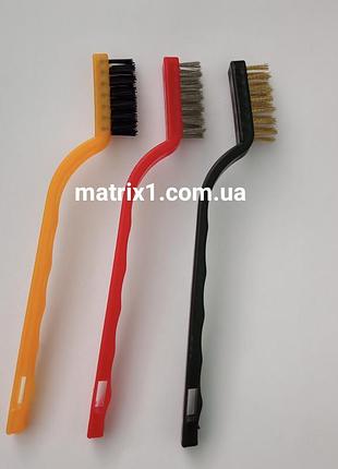 Набір щіток, 3 шт.,170 мм з пластмасовою ручкою, малі