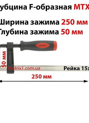 Струбцина f-образна, 250 х 50 х 310 мм// mtx master