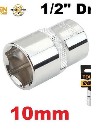 Голова торцева 1/2 "профі" 10 мм crv сталь 50bv30 tolsen