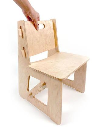 Комплект дитячої дерев'яного столика і стільчика3 фото