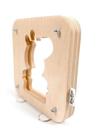 Дерев'яний нічник з фанери peppa pig