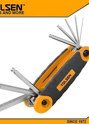 Комплект шестигранних ключів 8 розмірів cr-v tolsen