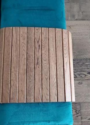 Деревянная накладка, столик, коврик на подлокотник дивана. деревянный коврик на столик. цвет росси"8 фото