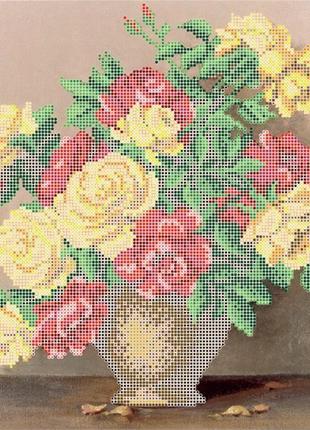 Схема для вышивки бисером "букет роз"