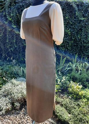 Трендовий стильний сарафан по фігурі льон франція