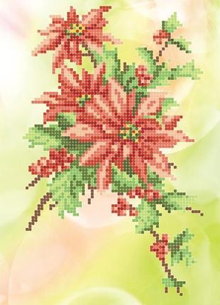 Схема для вышивки бисером "рождественская звезда"1 фото