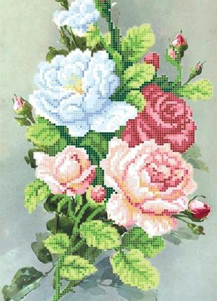 Схема для вишивки бісером "ранкові троянди"1 фото