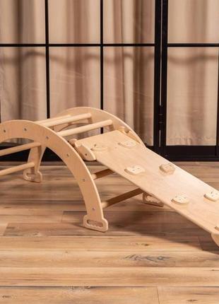 Великий набір дитячих меблів арка , сходи-гірка і трикутник піклера montessori furniture®6 фото