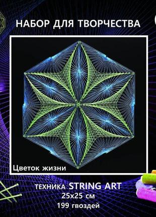 Оригинальный подарок- картина в стиле string art2 фото