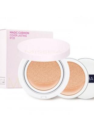 Кушон missha magic cushion cover lasting spf50+/pa+++ №23 natural beige, 15g2 фото