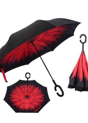 Зонт наоборот umblerlla, раскладной.6 фото