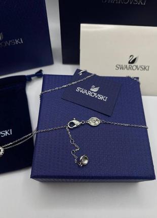 Swarovski підвіска лебіді у формі серця3 фото