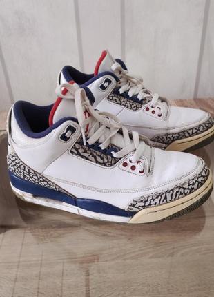 Кроссовки jordan 3 retro true blue1 фото