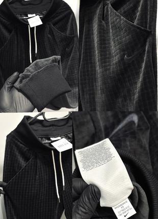 Спортивний велюровий костюм nike w nsw vlr dv7820-010 спортивні штани оригінал nike спортивне худі nike толстовка з капюшоном костюм8 фото