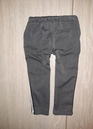 Штаны-брюки с лампасами zara на 6 лет7 фото