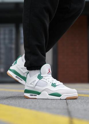 Nike air jordan 4 retro sb green4 фото