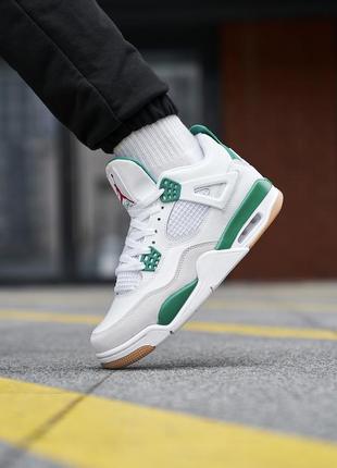 Nike air jordan 4 retro sb green6 фото