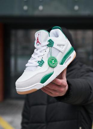 Nike air jordan 4 retro sb green7 фото