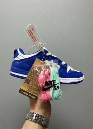 Женские кроссовки nike dunk low disrupt 2 white university blue1 фото