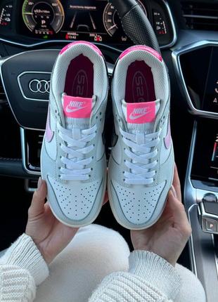 Nike sb dunk low 520 pink puck2 фото