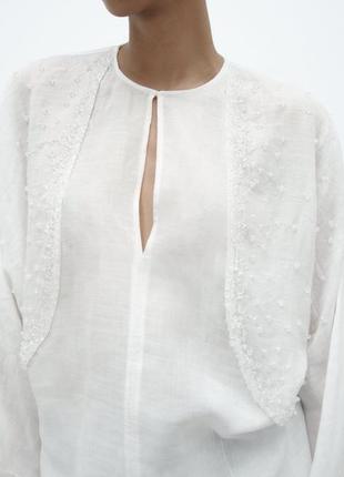 Праздничная блуза/рубашка zara из лимитированной коллекции. привезенная из португалии.1 фото
