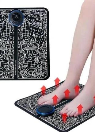 Масажер для ніг електричний килимок міостимулятор для стопи ніг стимулюючий кровообіг ems foot massager