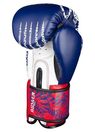 Боксерские перчатки phantom muay thai blue 12 унций (капа в подарок)6 фото