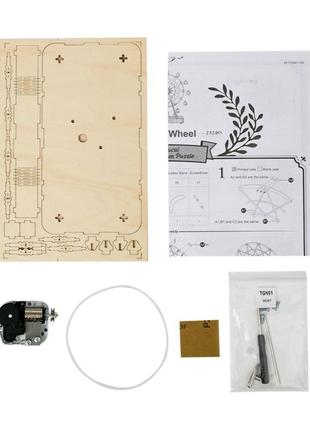 Конструктор robotime оглядове колесо 232 деталей. дерев`яна 3d модель з музикою 28*10*34 см6 фото