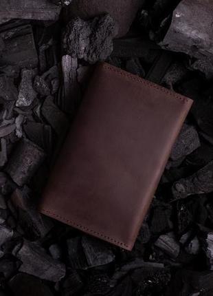 Мужское портмоне нортон из натуральной кожи в коричневом цвете от мастерской hidemont 01722 фото