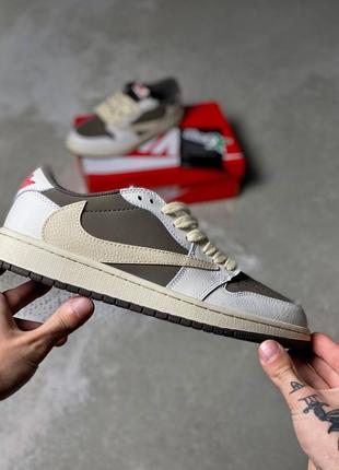 Nike air jordan 1 low og x travis scott “reverse mocha”