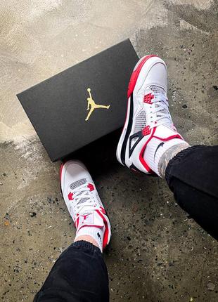 👟nike air jordan 4 retro fire red