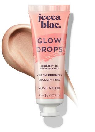 Рідкий хайлайтер підсвічує праймер краплі jecca blac glow drops primer rose pearl2 фото