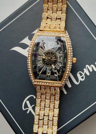 Наручные часы бренд miss gold black fashion watch mens hip hop full d2 фото