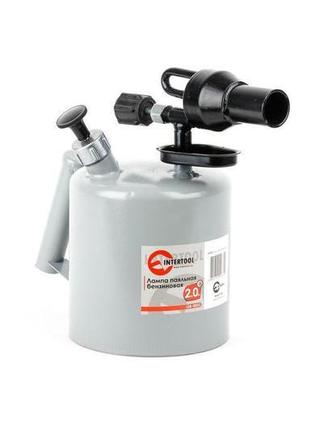 Паяльна лампа бензинова intertool - 2 л (gb-0033)