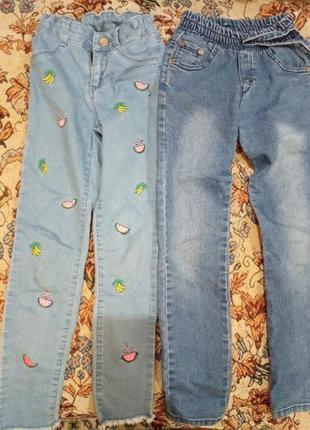 Лот набор джинсы штаны 116 5-6 лет1 фото