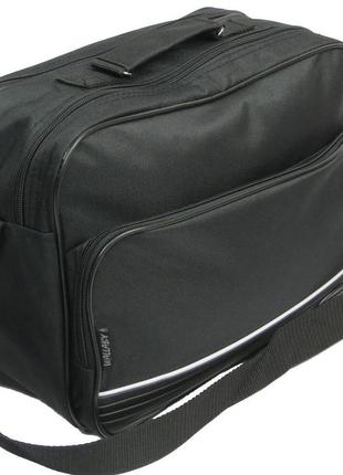 Тканинний портфель-сумка wallaby 2641 чорний3 фото