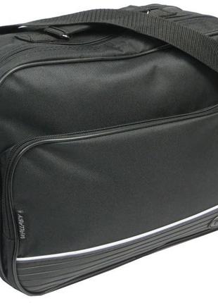 Тканинний портфель-сумка wallaby 2641 чорний4 фото