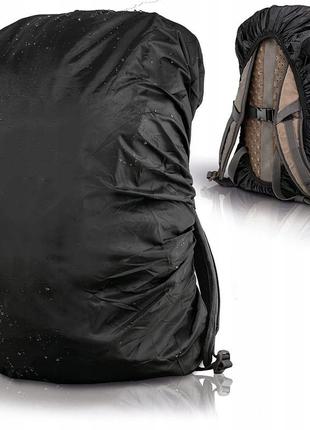 Чохол-дощовик для рюкзака nela-style raincover до 60l чорний3 фото