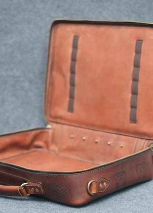 Luxury leather suitcase. ексклюзивний шкіряний чемодан преміум класу.6 фото