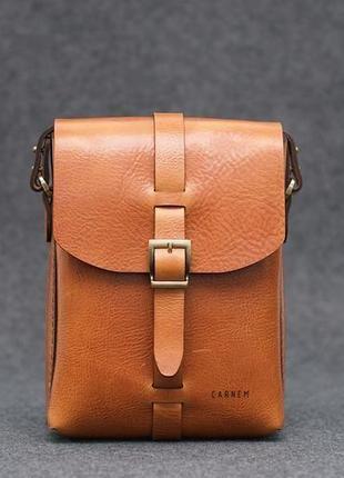 Brown shoulder bag. кожаная сумка через плече1 фото