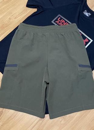 🌿тактические мужские шорты under armour карго3 фото