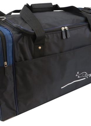 Дорожня сумка wallaby 437-8 62л чорна із синім