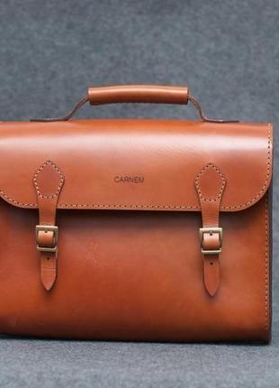 Rufous briefcase. мужской кожаный портфель