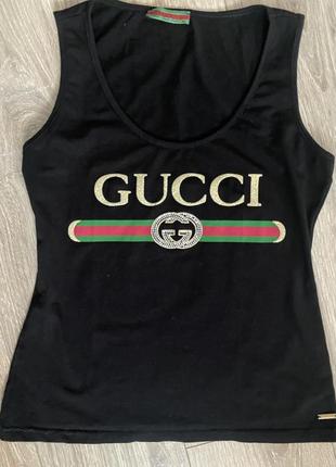 Футболка майка gucci1 фото