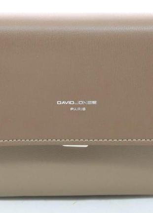 Жіночий клатч david jones 3907 d.camel коричневий