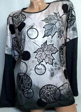 52-56 р. женская кофточка блузка блуза большой размер микро велюр1 фото