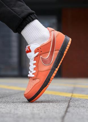 Nike sb dunk low orange lobster8 фото