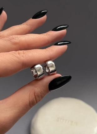 Сережки кільця міні xuping родій медичний сплав медичне золото